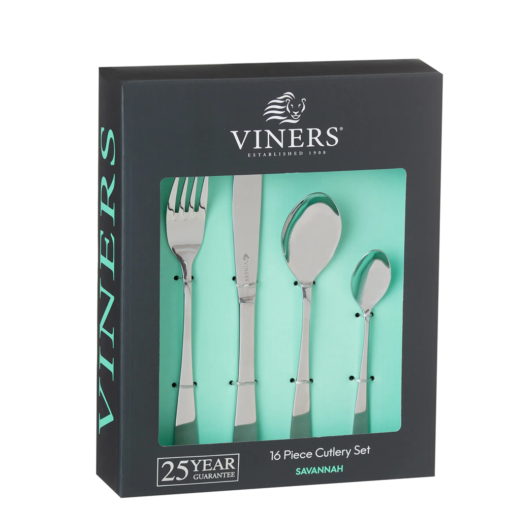 Viners Savannah 16 Piece 18/0 Stainless Steel Cutlery Set